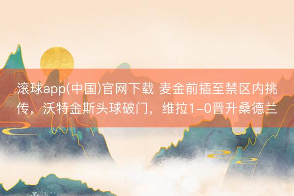 滚球app(中国)官网下载 麦金前插至禁区内挑传，沃特金斯头球破门，维拉1-0晋升桑德兰