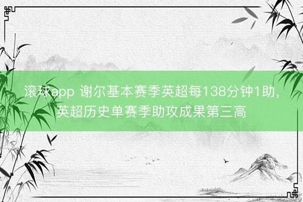 滚球app 谢尔基本赛季英超每138分钟1助，英超历史单赛季助攻成果第三高