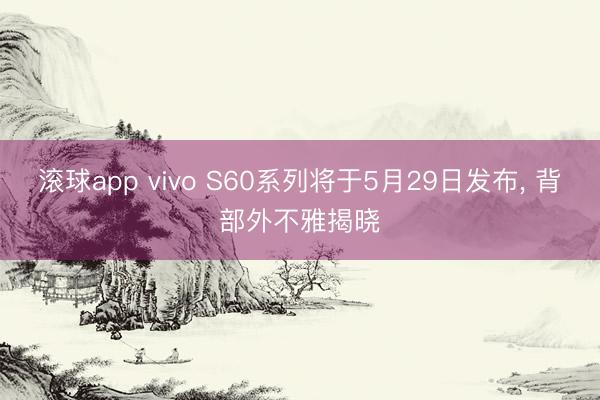 滚球app vivo S60系列将于5月29日发布， 背部外不雅揭晓