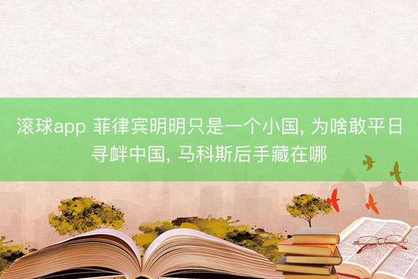 滚球app 菲律宾明明只是一个小国， 为啥敢平日寻衅中国， 马科斯后手藏在哪