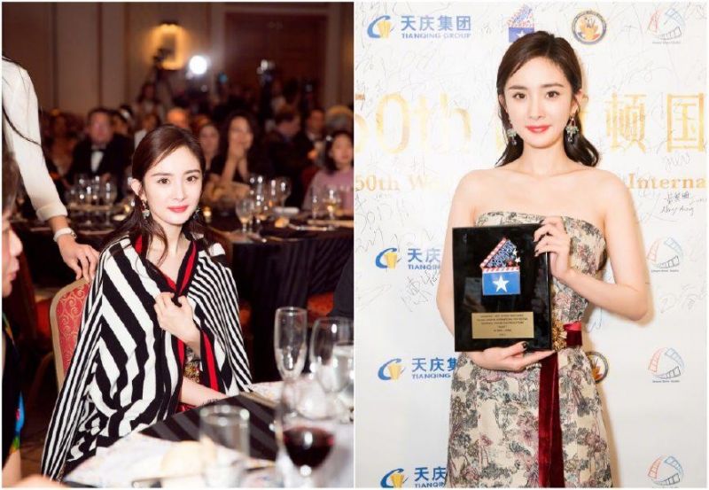 杨幂晚宴礼服被吐槽像寿司,网友:杨幂穿时装可以,礼服真不行!