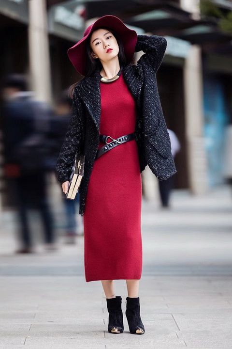 2015中国街拍冬季 颜值不够衣品来凑